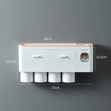Load image into Gallery viewer, Magnetic Automatic Toothbrush Bathroom Accessories Holder & Toothpaste Dispenser - Tyche Ace