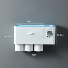 Load image into Gallery viewer, Magnetic Automatic Toothbrush Bathroom Accessories Holder & Toothpaste Dispenser - Tyche Ace