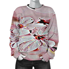 Load image into Gallery viewer, Floral Embosses: Pictorial Cherry Blossoms 01-03 Women's Sweater freeshipping - Tyche Ace
