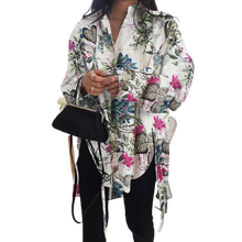 Load image into Gallery viewer, Women Asymmetrical Casual Long Sleeve Oversize Shirt - Tyche Ace