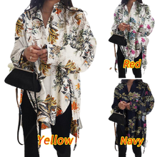 Load image into Gallery viewer, Women Asymmetrical Casual Long Sleeve Oversize Shirt - Tyche Ace