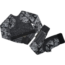 Load image into Gallery viewer, Women Seamless Camouflage Hollow-Out Gym Fitness Yoga Suit