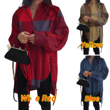 Load image into Gallery viewer, Women Asymmetrical Casual Long Sleeve Oversize Shirt - Tyche Ace