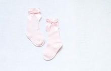 Load image into Gallery viewer, Girls Soft Cotton Big Bow Lace Knee High Long Socks freeshipping - Tyche Ace
