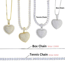 Load image into Gallery viewer, Heart Pendant Choker Cubic Zirconia CZ Stone Heart Charm Necklace freeshipping - Tyche Ace