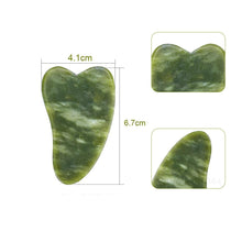 Load image into Gallery viewer, Jade Roller Natural Facial Skin Care Scraper Massager Roller Set freeshipping - Tyche Ace