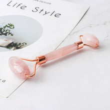 Load image into Gallery viewer, Jade Stone Quartz Natural Crystal Stone Facial Skin Care Massage Set freeshipping - Tyche Ace
