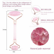 Load image into Gallery viewer, Jade Stone Quartz Natural Crystal Stone Facial Skin Care Massage Set freeshipping - Tyche Ace