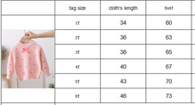 Load image into Gallery viewer, Knitted Bowknot Pullover Embroidered Love Jumper For Girls
