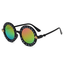 Load image into Gallery viewer, Kids Girls Round Frame Gold bee Summer Sunglasses freeshipping - Tyche Ace
