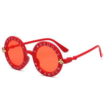Load image into Gallery viewer, Kids Girls Round Frame Gold bee Summer Sunglasses freeshipping - Tyche Ace