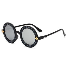 Load image into Gallery viewer, Kids Girls Round Frame Gold bee Summer Sunglasses freeshipping - Tyche Ace