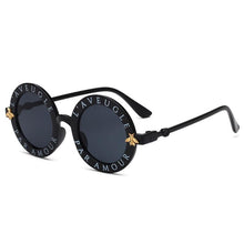 Load image into Gallery viewer, Kids Girls Round Frame Gold bee Summer Sunglasses freeshipping - Tyche Ace