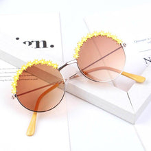 Load image into Gallery viewer, Kids Unisex Flower Metal Frame Polarised Sunglasses freeshipping - Tyche Ace