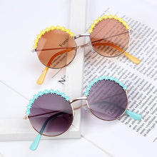 Load image into Gallery viewer, Kids Unisex Flower Metal Frame Polarised Sunglasses freeshipping - Tyche Ace