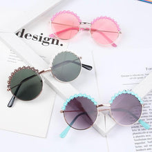 Load image into Gallery viewer, Kids Unisex Flower Metal Frame Polarised Sunglasses freeshipping - Tyche Ace