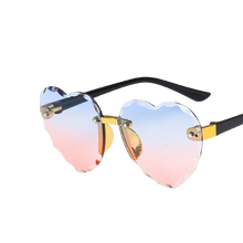 Load image into Gallery viewer, Kids Unisex Heart Shaped Design Rimless Sunglasses freeshipping - Tyche Ace