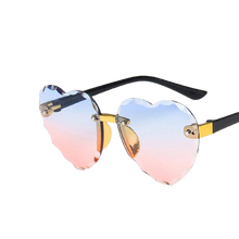 Load image into Gallery viewer, Kids Unisex Heart Shaped Design Rimless Sunglasses freeshipping - Tyche Ace