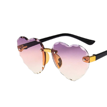 Load image into Gallery viewer, Kids Unisex Heart Shaped Design Rimless Sunglasses freeshipping - Tyche Ace