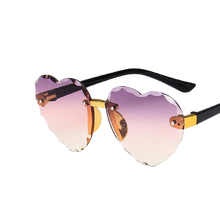 Load image into Gallery viewer, Kids Unisex Heart Shaped Design Rimless Sunglasses freeshipping - Tyche Ace
