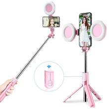 Load image into Gallery viewer, LED Lightweight Foldable Wireless Bluetooth Monopod Selfie Stick freeshipping - Tyche Ace