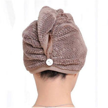 Load image into Gallery viewer, Magic Microfiber Hair Fast Drying Dryer Towel Bath Wrap Hat Quick Cap Turban Dry freeshipping - Tyche Ace
