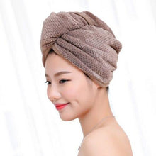 Load image into Gallery viewer, Magic Microfiber Hair Fast Drying Dryer Towel Bath Wrap Hat Quick Cap Turban Dry freeshipping - Tyche Ace