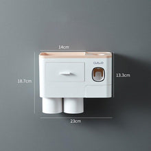 Load image into Gallery viewer, Magnetic Automatic Toothbrush Bathroom Accessories Holder & Toothpaste Dispenser freeshipping - Tyche Ace