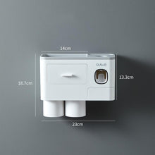 Load image into Gallery viewer, Magnetic Automatic Toothbrush Bathroom Accessories Holder & Toothpaste Dispenser freeshipping - Tyche Ace