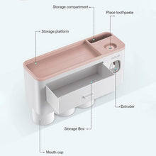 Load image into Gallery viewer, Magnetic Automatic Toothbrush Bathroom Accessories Holder & Toothpaste Dispenser freeshipping - Tyche Ace