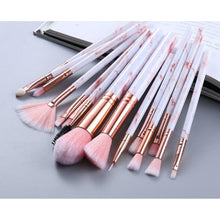 Load image into Gallery viewer, Marble Effect Make Up Brush Set freeshipping - Tyche Ace