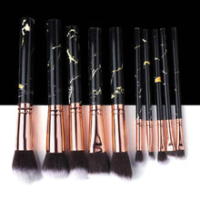 Load image into Gallery viewer, Marble Makeup Natural Wool Fibre Hair Brush Set Kit freeshipping - Tyche Ace
