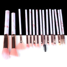 Load image into Gallery viewer, Marble Makeup Natural Wool Fibre Hair Brush Set Kit freeshipping - Tyche Ace