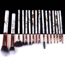 Load image into Gallery viewer, Marble Makeup Natural Wool Fibre Hair Brush Set Kit freeshipping - Tyche Ace