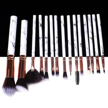 Load image into Gallery viewer, Marble Makeup Natural Wool Fibre Hair Brush Set Kit freeshipping - Tyche Ace