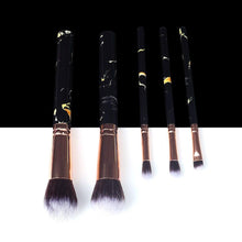 Load image into Gallery viewer, Marble Makeup Natural Wool Fibre Hair Brush Set Kit freeshipping - Tyche Ace
