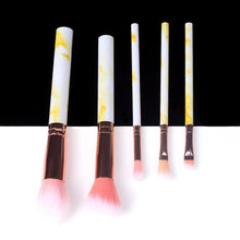 Load image into Gallery viewer, Marble Makeup Natural Wool Fibre Hair Brush Set Kit freeshipping - Tyche Ace