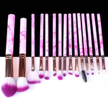 Load image into Gallery viewer, Marble Makeup Natural Wool Fibre Hair Brush Set Kit freeshipping - Tyche Ace