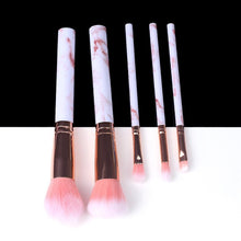 Load image into Gallery viewer, Marble Makeup Natural Wool Fibre Hair Brush Set Kit freeshipping - Tyche Ace
