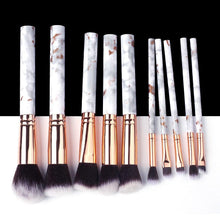 Load image into Gallery viewer, Marble Makeup Natural Wool Fibre Hair Brush Set Kit freeshipping - Tyche Ace