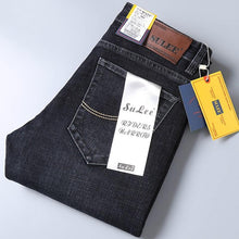 Load image into Gallery viewer, Men Business Casual Stretch Comfortable Straight Cut Denim Jeans Trousers freeshipping - Tyche Ace