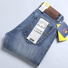 Load image into Gallery viewer, Men Business Casual Stretch Comfortable Straight Cut Denim Jeans Trousers freeshipping - Tyche Ace