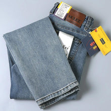 Load image into Gallery viewer, Men Business Casual Stretch Comfortable Straight Cut Denim Jeans Trousers freeshipping - Tyche Ace