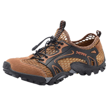 Load image into Gallery viewer, Men Casual Mesh Artificial Leather Patchwork Breathable Outdoor Shoes freeshipping - Tyche Ace