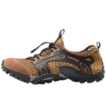 Load image into Gallery viewer, Men Casual Mesh Artificial Leather Patchwork Breathable Outdoor Shoes freeshipping - Tyche Ace