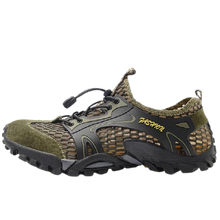 Load image into Gallery viewer, Men Casual Mesh Artificial Leather Patchwork Breathable Outdoor Shoes freeshipping - Tyche Ace