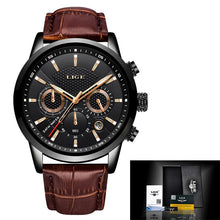 Load image into Gallery viewer, Men Chronograph Leather Wristband Quartz Watches freeshipping - Tyche Ace