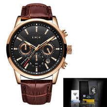 Load image into Gallery viewer, Men Chronograph Leather Wristband Quartz Watches freeshipping - Tyche Ace