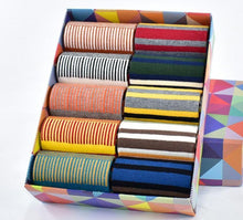 Load image into Gallery viewer, Men Cotton Colour Stripes Happy Socks freeshipping - Tyche Ace