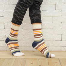 Load image into Gallery viewer, Men Cotton Colour Stripes Happy Socks freeshipping - Tyche Ace